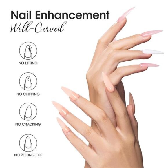 Professional Extension Poly Gel Soak Off UV Builder Gel Set Acrylic Nail Kit - Picture 3 of 8